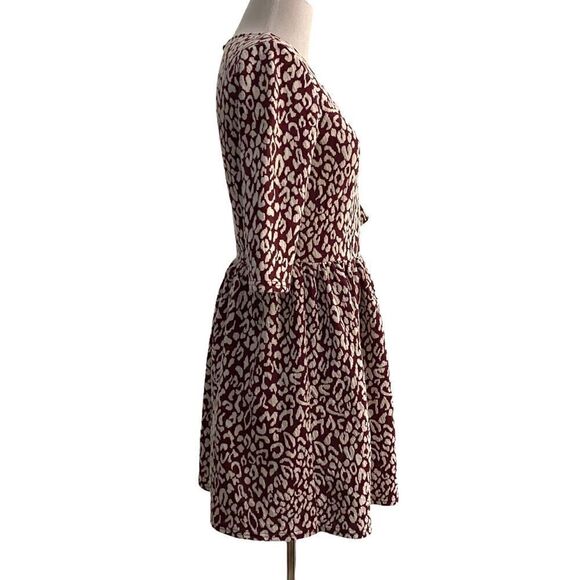 Maison Jules 3/4 Sleeve Leopard Print Dress - Picture 3 of 15